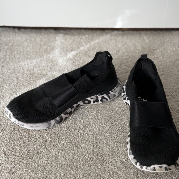 Women's APL Techloom Bliss Leopard Black & White Sneakers - 7 - Picture 11 of 12